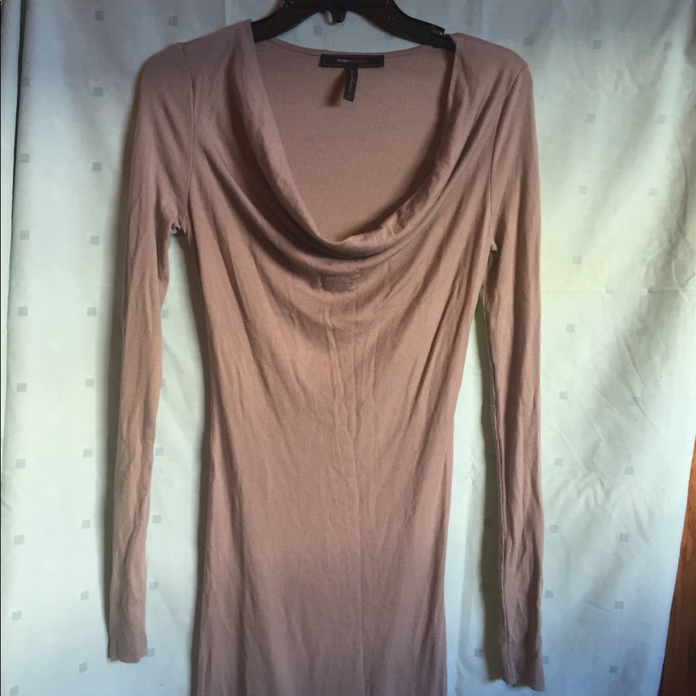 BCBG ribbed body con dress